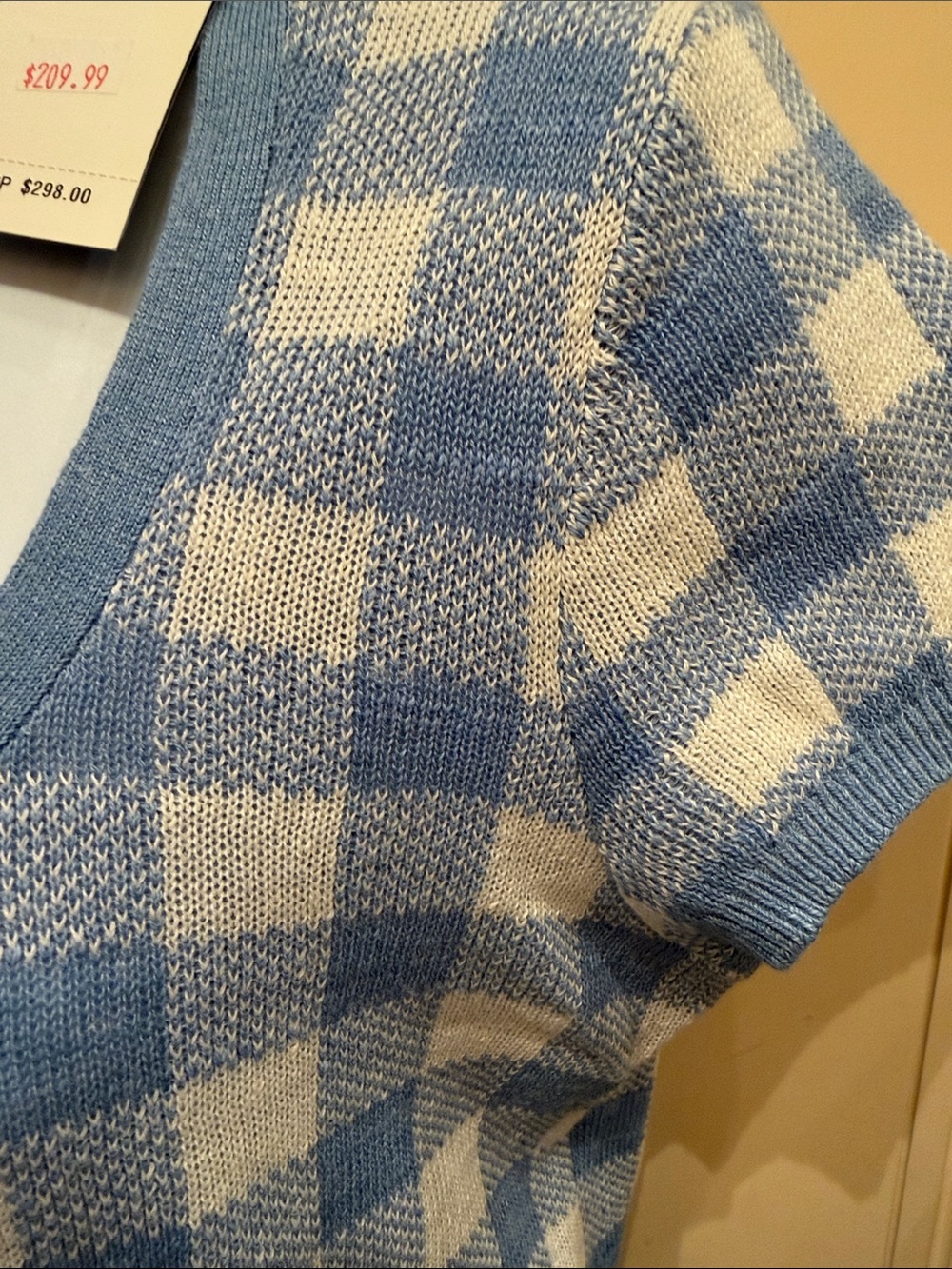 Gingham Short-Sleeve Cardigan
Polo Ralph Lauren BNWT - Size S - Picture 4 of 9